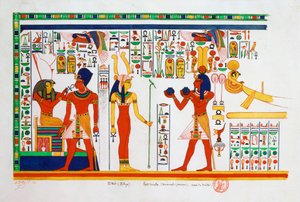 Murale da El-Kab, Egitto, 1841