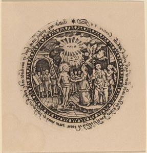 Cristo trionfante con profeti e santi da Netherlandish 16th Century