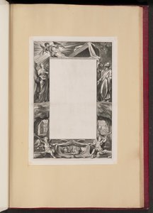 Illustrazione di confine con santi e scene della vita di Cristo da Netherlandish 17th Century