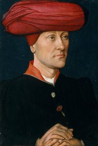 Ritratto di un uomo con cappuccio da Netherlandish Painter
