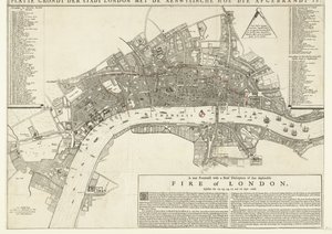 Un vero ritratto con una breve descrizione di quel deplorevole incendio di Londra, avvenuto il 12 da Netherlandish School