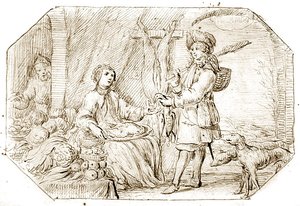 Le Quattro Stagioni: Inverno - Il ritorno dalla caccia, c.1675 da Netherlandish School