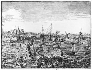 Veduta di Rotterdam da Netherlandish School