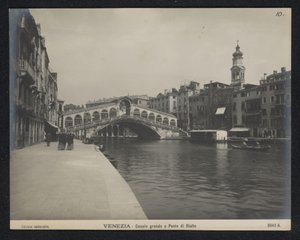 Vista del Ponte di Rialto a Venezia da Neue Photographische Gesellschaft