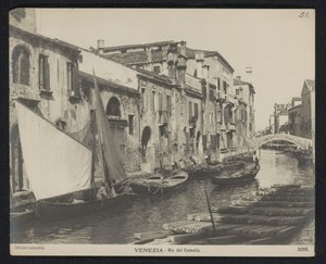 Veduta del Rio del Camello a Venezia da Neue Photographische Gesellschaft