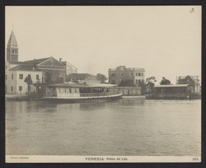 Veduta del porto del Lido da Neue Photographische Gesellschaft
