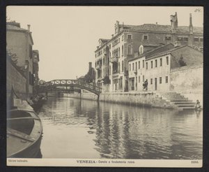 Vista sul Fondamenta Rossa a Venezia da Neue Photographische Gesellschaft