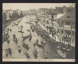 Gondole sul Canal Grande a Venezia da Neue Photographische Gesellschaft