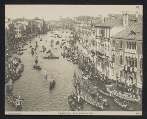 Gondole sul Canal Grande a Venezia da Neue Photographische Gesellschaft