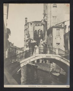 Ponte San Trovaso a Venezia da Neue Photographische Gesellschaft