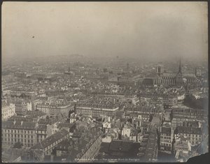Panorama di Parigi - Veduta da nord del Pantheon da Neurdein freres