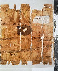 Frammenti della Mappa di Torino da New Kingdom Egyptian