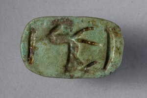 Sigillo scaraboide, 18ª-19ª Dinastia, 1540-1186 a.C. (faience)