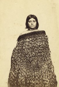 Mina Makata, mezzosangue Maori, c.1865