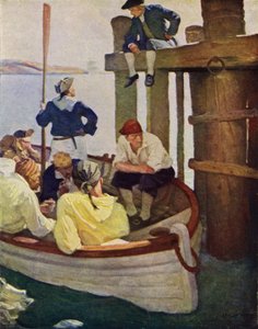 Illustrazione per Kidnapped di Robert Louis Stevenson da Newell Convers (after) Wyeth