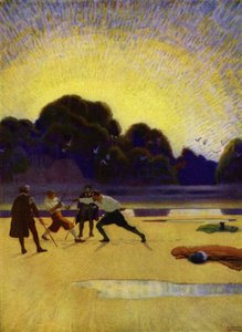 Illustrazione per Westward Ho! di Charles Kingsley da Newell Convers (after) Wyeth