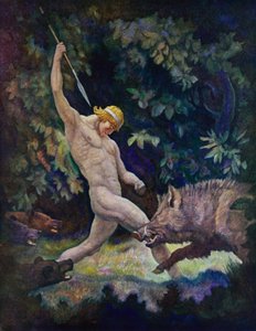 Odissea: La caccia al cinghiale da Newell Convers (after) Wyeth