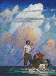 Per un miglio, o giù di lì, la mia zattera andava molto bene da Newell Convers Wyeth