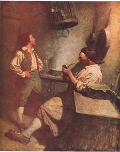 Long John Silver e Hawkins: Per me era gentile e sempre felice di vedermi in cucina da Newell Convers Wyeth