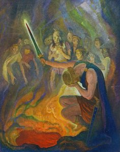 Ulisse nella Terra dei Morti da Newell Convers Wyeth