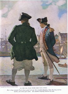 Sul muro del mare con John Paul Jones: Per un lungo momento John Paul guardò oltre le navi lungo il porto verso l