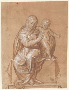 Madonna seduta con bambino da Niccolò Giolfino (I)