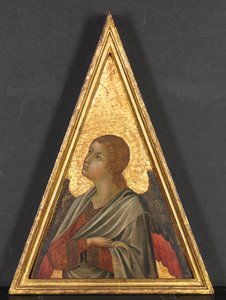 Pinnacolo con coppia di angeli, c. 1340 da Niccolò di Segna