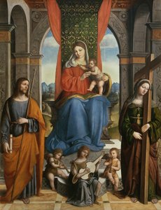 Madonna col Bambino con San Giacomo di Galizia e Sant