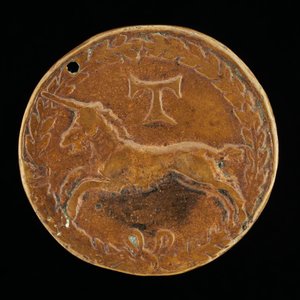Unicorno e Tau-Croce [retro], c. 1480-1486 da Niccolo Fiorentino