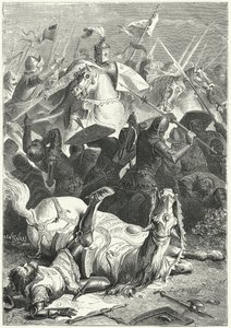 Cattura del gravemente ferito Margravio Ezzelino III da Romano alla battaglia di Torricella da Niccolo Sanesi