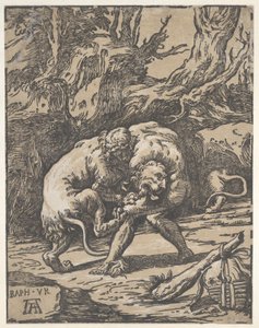 Ercole e il leone di Nemea, 1540-50