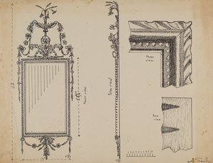 Cornice per uno specchio