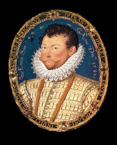 Ritratto di Sir Francis Drake, 1581 da Nicholas Hilliard