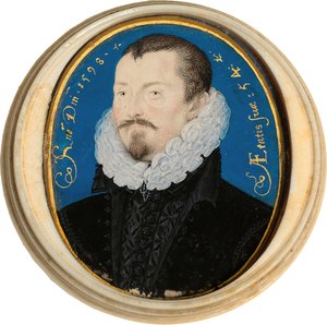 Ritratto di Sir Thomas Bodley, 1598 da Nicholas Hilliard