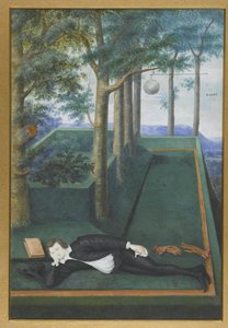 Ritratto di un nobile sdraiato in un giardino; Ritratto di Henry Percy, 9º conte di Northumberland da Nicholas Hilliard