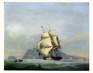 H.M.S. Pique a vela