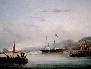 Il primo yacht Victoria e Albert al largo di Plymouth da Nicholas Matthews Condy