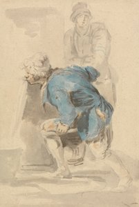 Uomo che beve da un beccuccio da Nicholas Pocock