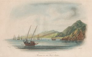 Set di dieci: 1. Attacco di Sir John Moore a Basse Terre Guadalupa. 2. Rouseau nelle Indie Occidentali. 3. Guanahani o Isola Cat. ....