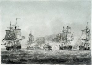 La battaglia di Camperdown (Mare del Nord) da Nicholas Pocock