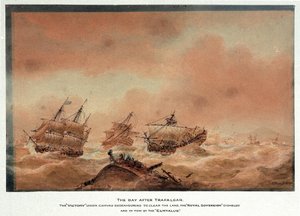 Il giorno dopo la battaglia di Trafalgar da Nicholas Pocock