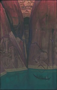 Ashram, serie "Ashrams", 1931 da Nicholas Roerich
