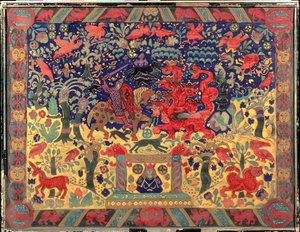 Battaglia con il drago, 1912 da Nicholas Roerich