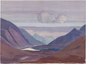 Fiume Chandra, studio, 1931 da Nicholas Roerich