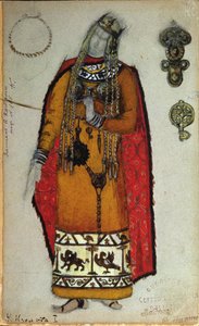 Costume per "Tristano e Isotta" di Wagner, 1912 da Nicholas Roerich