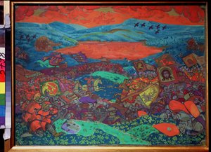 La battaglia di Kerjenets da Nicholas Roerich