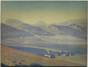Santuari e cittadelle, dalla serie con lo stesso titolo, 1925 da Nicholas Roerich