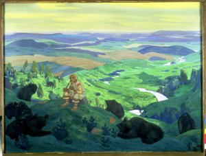 Gli antenati, 1912 da Nicholas Roerich