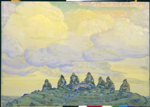 Il grande sacrificio: decorazione per il balletto "La sagra della primavera" di Igor Stravinsky, 1910