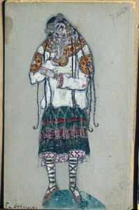 La giovane ragazza, costume per il balletto "La sagra della primavera" di Igor Stravinsky, 1912